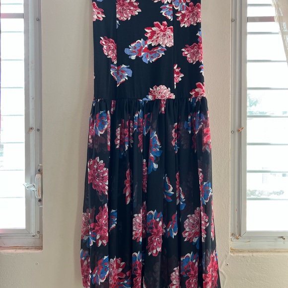 Free People Mermaid Semi-Sheer Maxi Skirt Floral - Picture 5 of 15